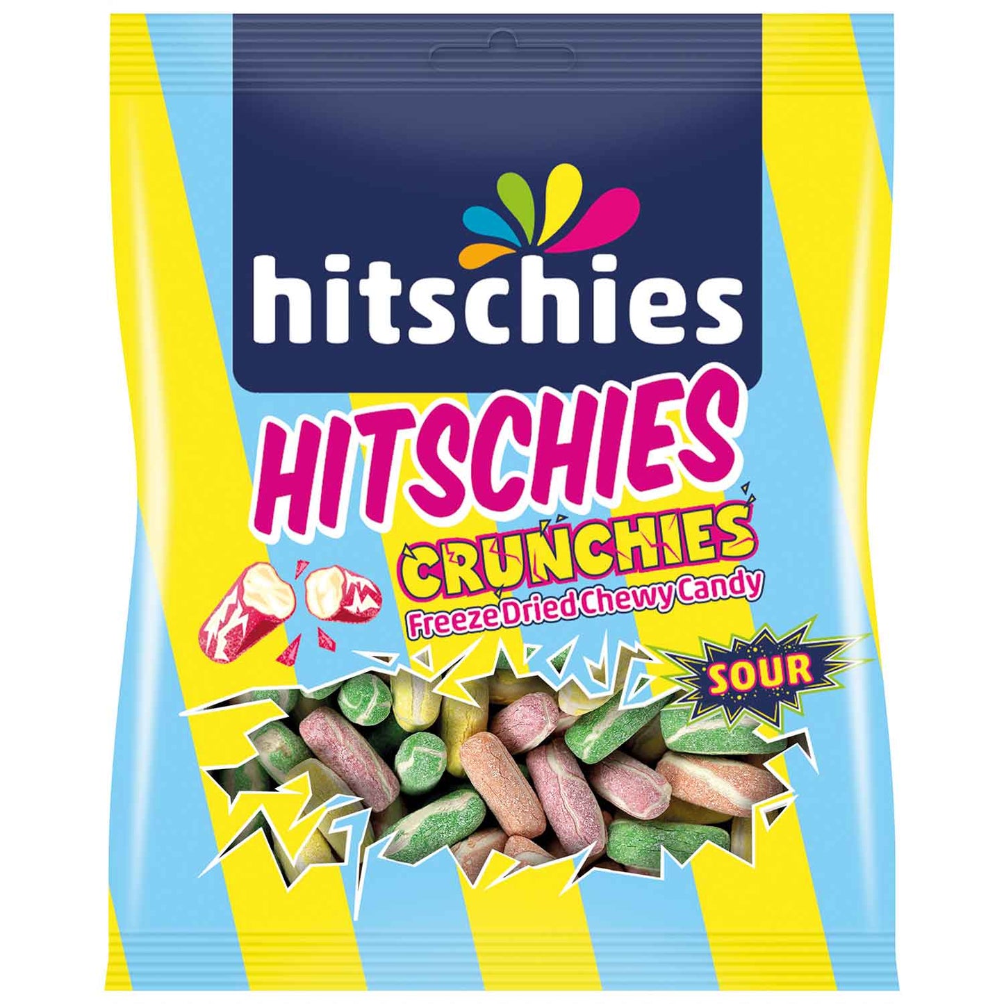 Hitschies acidulés crunchies lyophilisés