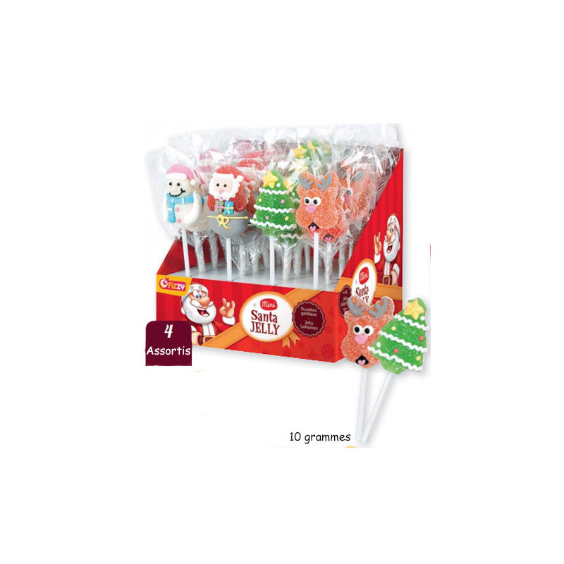 Mini sucette gélifiée de Noël