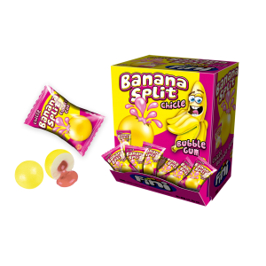 Chewing-gum banana split