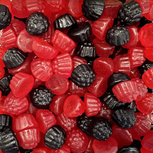 Mûre rouge et noir lisse