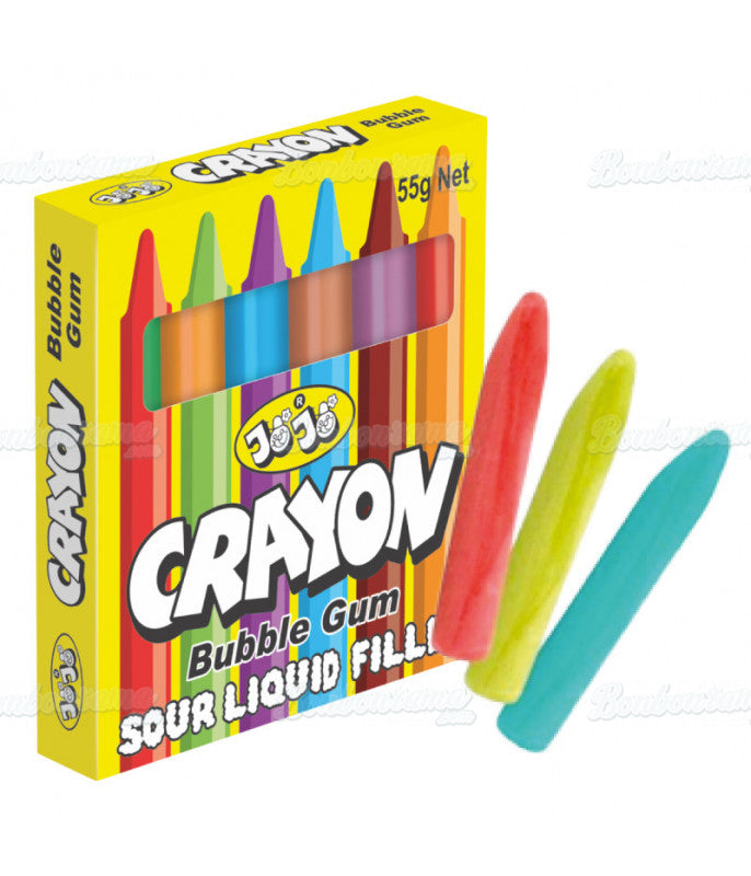 Crayon bubble-gum